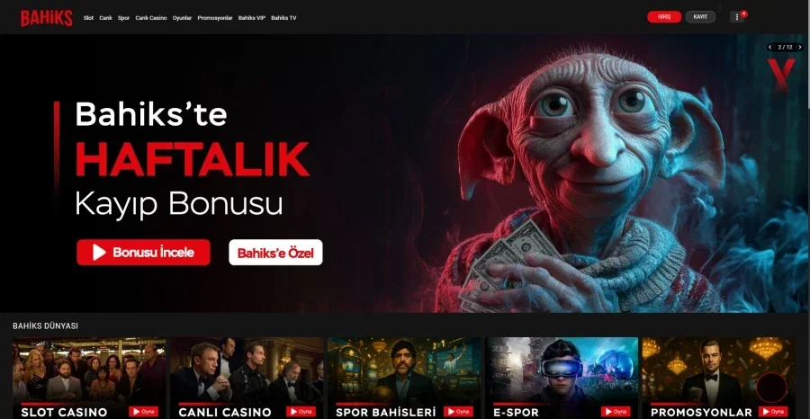 Bahiks arayüz görüntüsü