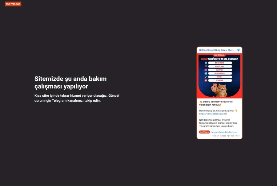 Betboo arayüz görüntüsü
