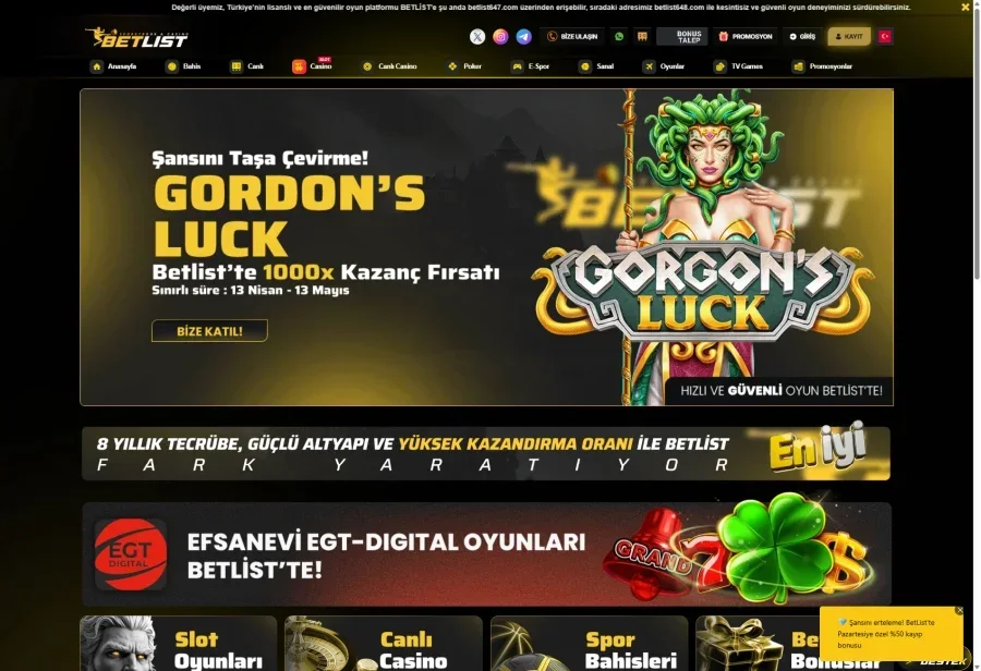 Betlist arayüz görüntüsü