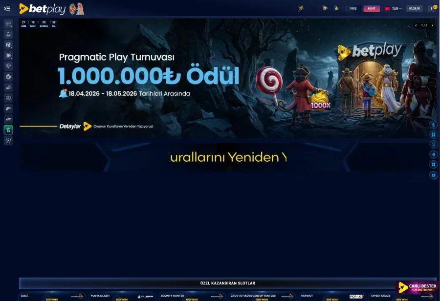 Betplay arayüz görüntüsü