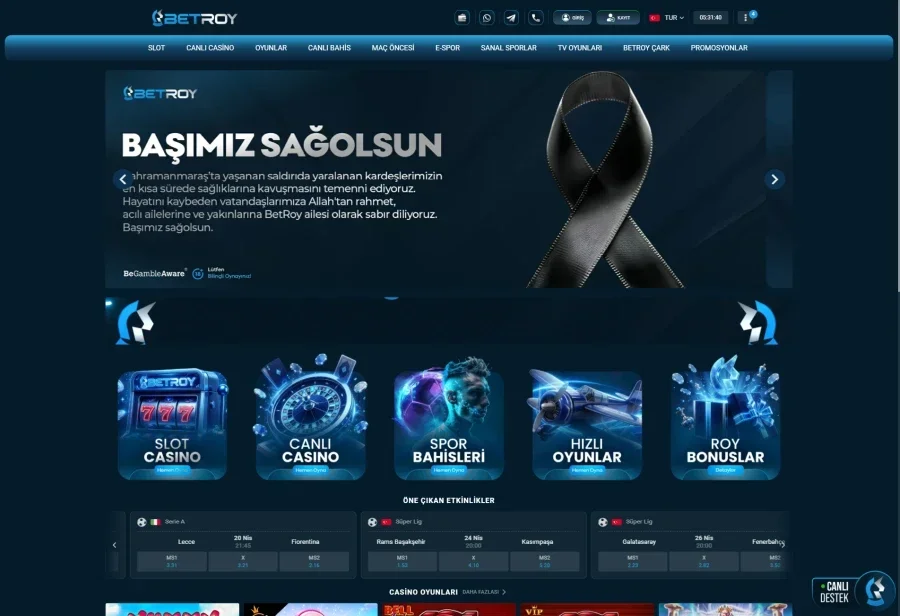 Betroy arayüz görüntüsü