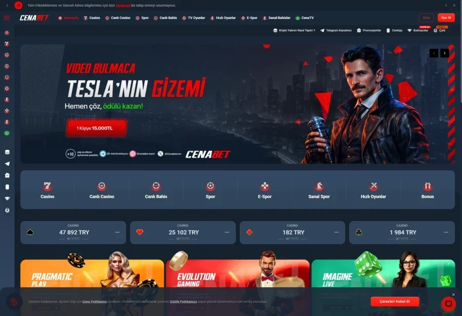 Cenabet arayüz görüntüsü