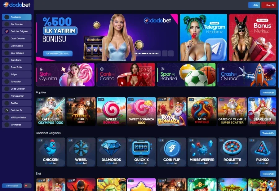 Dodobet arayüz görüntüsü