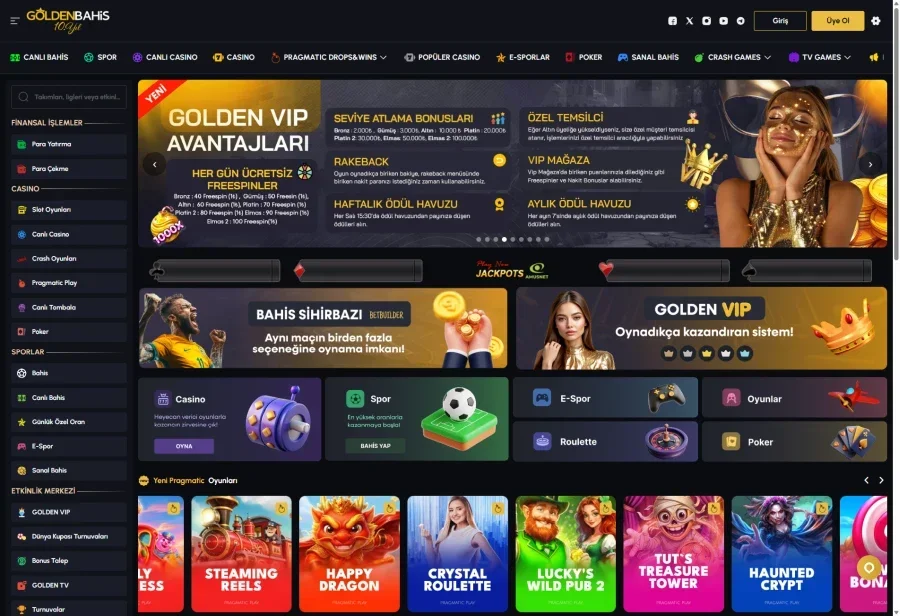 Goldenbahis arayüz görüntüsü