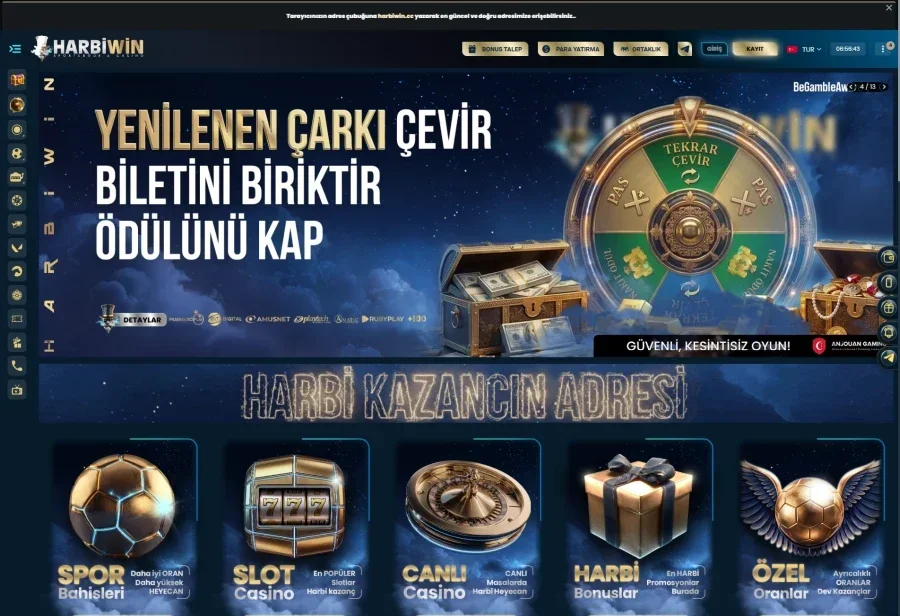 Harbiwin arayüz görüntüsü