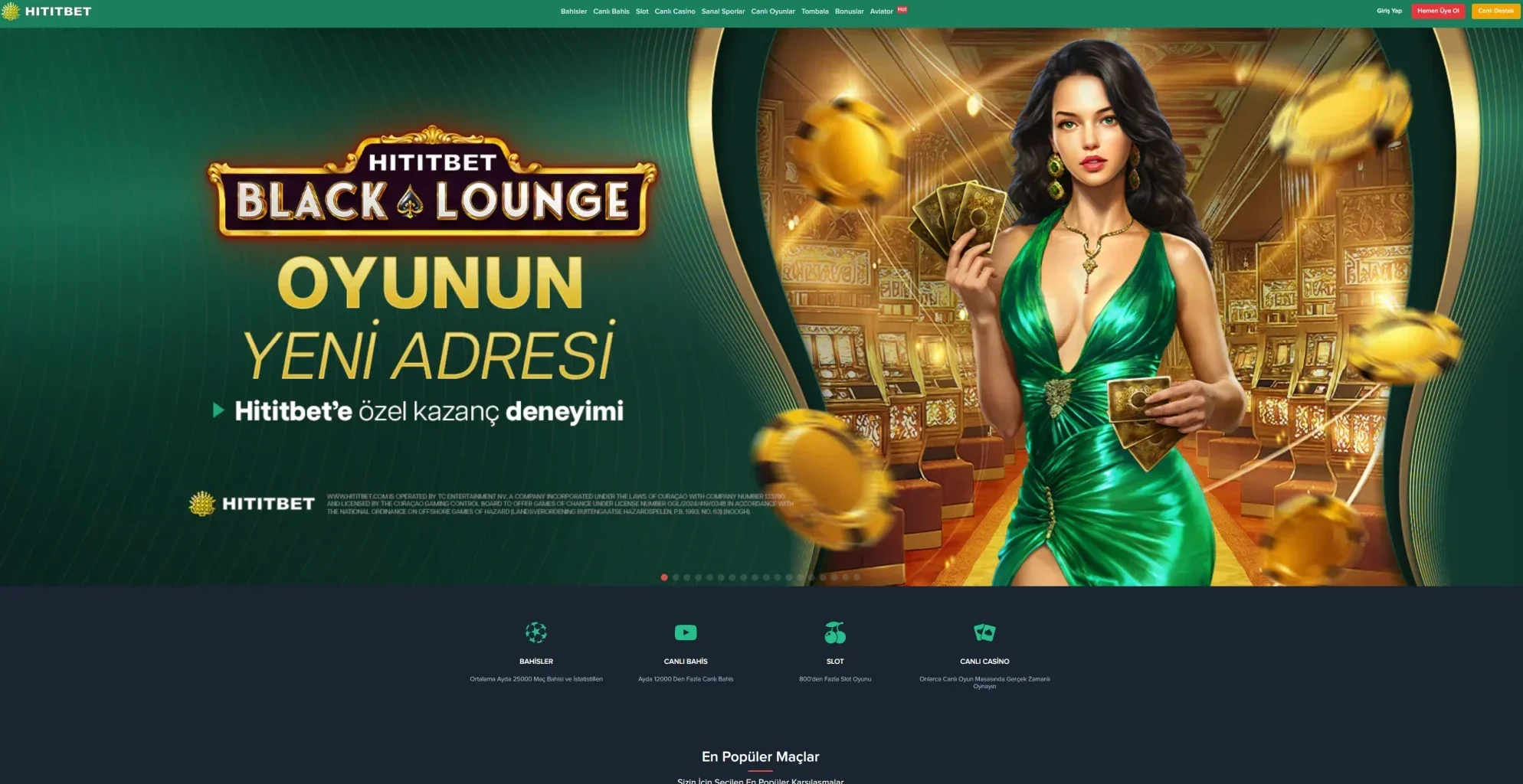 Hititbet arayüz görüntüsü