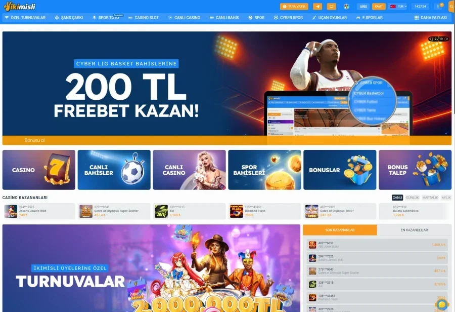 İkimisli arayüz görüntüsü