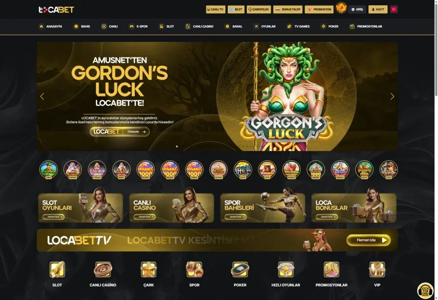 Locabet arayüz görüntüsü