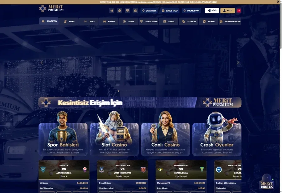 MeritPremium arayüz görüntüsü