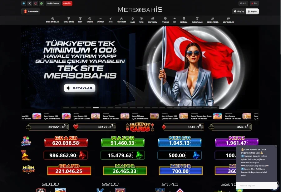 Mersobahis arayüz görüntüsü