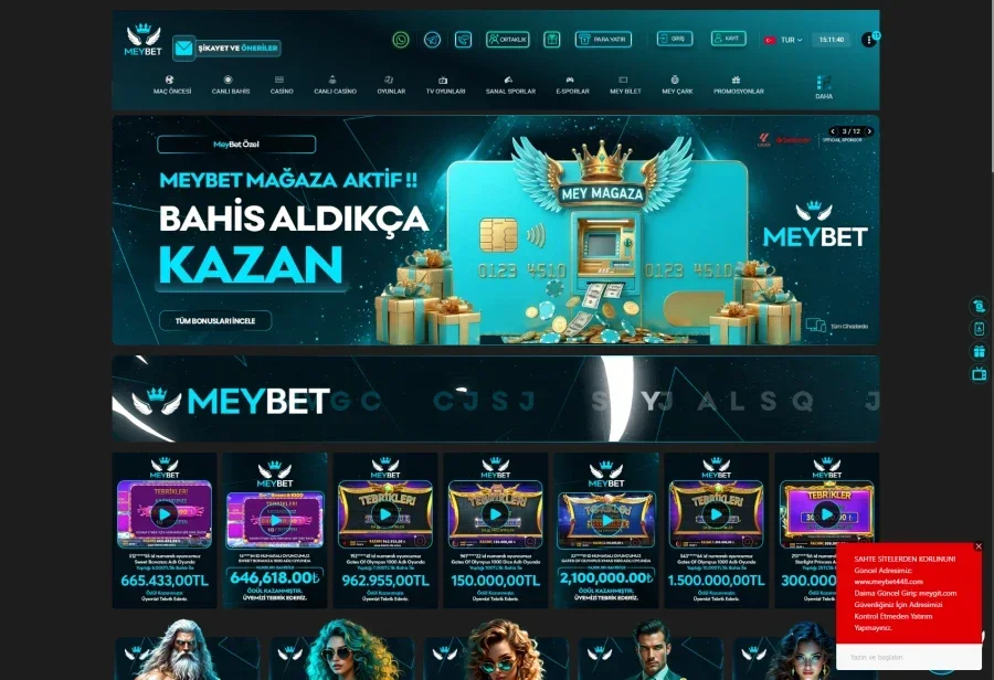 Meybet arayüz görüntüsü