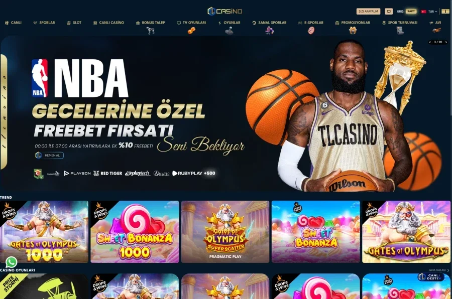 TLCasino arayüz görüntüsü
